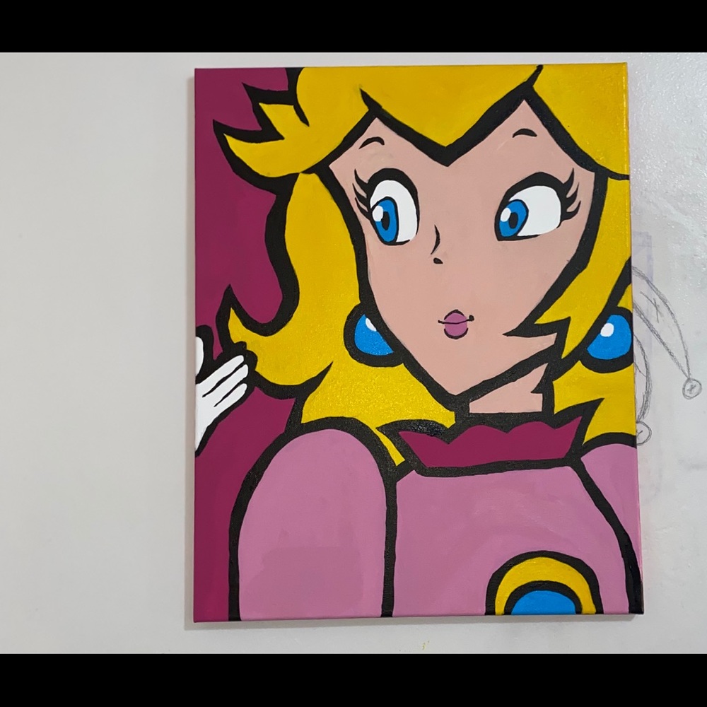 Princess Peach Painting
